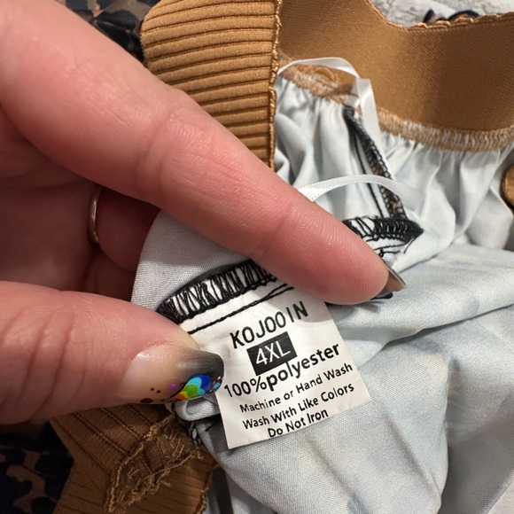 KOJOOIN Leopard Print Pleated Midi Skirt - Picture 8 of 8